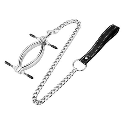 Metal Female Clitoris Clamp With Leash Chain G-point Stimulation Vagina Sex Toy