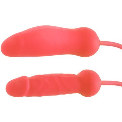 Ouch! Inflatable Vibrating Silicone Dildo