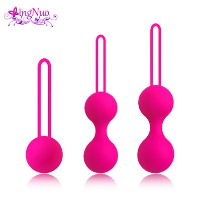 Vaginal Ball Sex Toys for Women Safe Silicone Smart Kegel Balls Chinese Ben Wa Vagina Massager Ball Tightening Exerciser