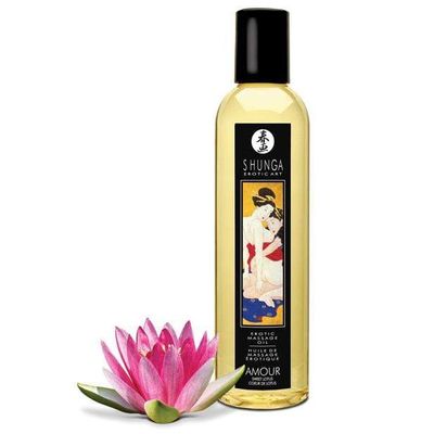 Shunga - Erotic Art Erotic Massage Oil Amour Sweet Lotus 8oz