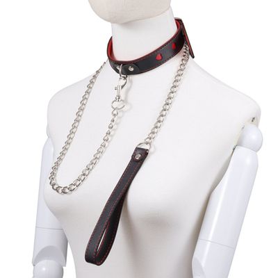 Leather Sponge Bondage Collar Sex Toys Bondage Adult Erotic Games Rivets Adult Slave Collar Leash Bondage Sex Neck Adult Game