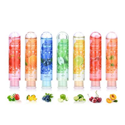 80ml Fruit Flavor Sex Lubricant Orgasm Body Massage Oil Lube Anal Water Based Lubricants Sex Oil for Women Female Seven Flavors