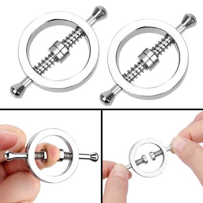 1 Pair Nipple Clamps Breast Clips Nipple Stimulator Erotic Toys Sex Slave Restraints Sex Toys for Couple Adult Games