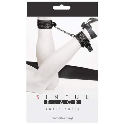 NS Novelties - BDSM Sinful Ankle Cuffs (Black)