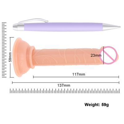 Realistic dildo jelly crystal dildo, suitable for beginners, with strong sucker, flexible cock vagina G-spot
