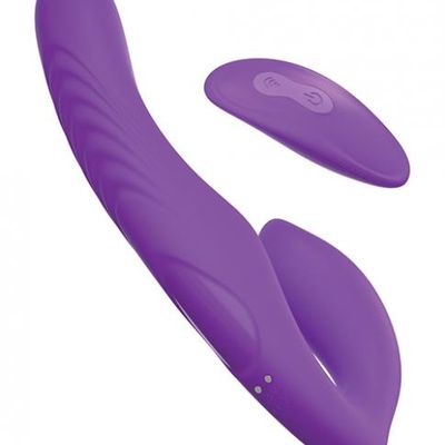 Fantasy For Her Ultimate Strapless Strap On Vibrator Purple