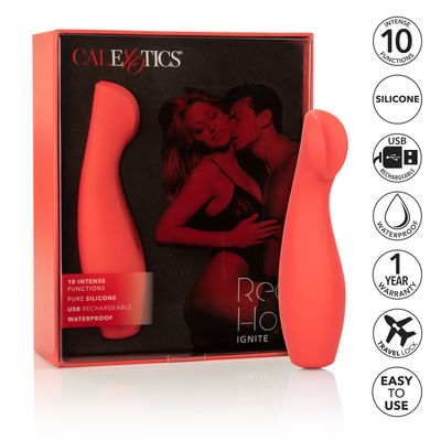 California Exotics - Red Hot Ignite Rechargeable G Spot Vibrator (Red)
