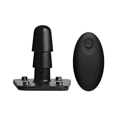 Doc Johnson - Vac U Lock Vibrating Remote Plug Attachment Accessory (Black)