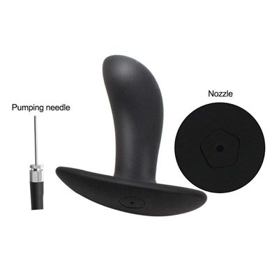 Go Out Inflated Anal Plug Separate Pump Needs Male Prostate Massager