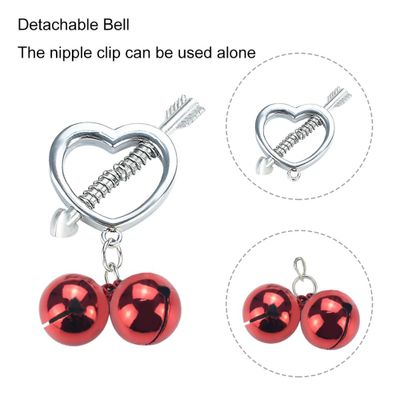 Nipples Sex Bdsm Bondage For Women Breast Tease Play Clip With Red Bells Super Sexy Women Masturbation Toy iKenmu Brand