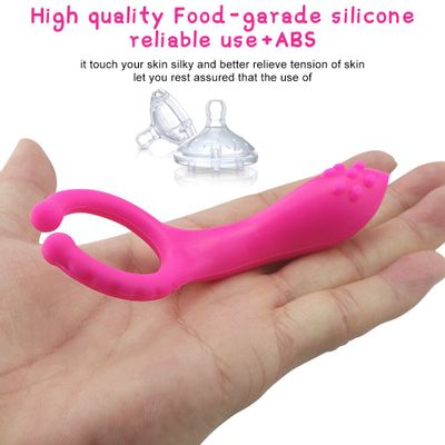 1 x Vibrating Clip New Silicone G spot Stimulate Vibrators Dildo Nipple Clip Masturbate vibrator Adults Sex Toys