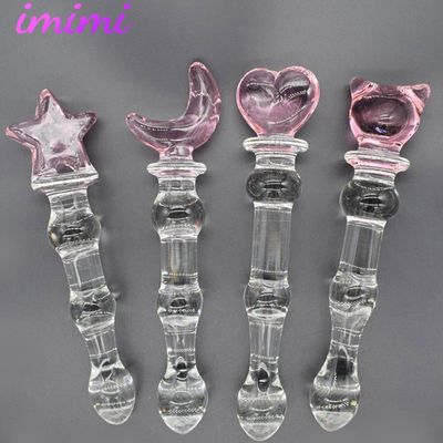 Anal Plug Glass Butt Plug  Masturbator Sex Toys for Woman G Spot Stimulator Dildo Vaginal Massager Anal Beads Adult Sex Products