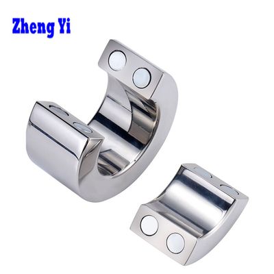 Stainless Steel Ball Stretcher Magnetic Lock Metal Penis Pendant Cock Lock Ring Adult Testicle Chastity Sex Toys For Men