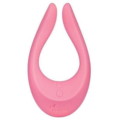 Satisfyer - Partner Multifun 2 Couples' Vibrator (Pink) - Free Gift