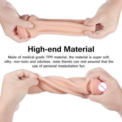 Male Masturbation Cup Soft Silicone Pocket Pussy with Realistic  Vagina Masturbator Adult Endurance Exercise Sex Toys For Men