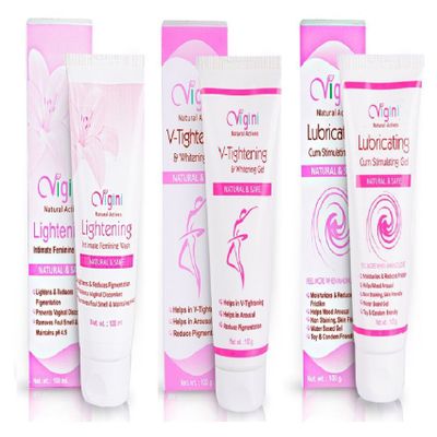 Vigini 100% Natural Actives Vaginal V Tightening Firming Intimate Hygiene Moisturizer Lightening Whitening Gel Cream Feels Like a Virgin