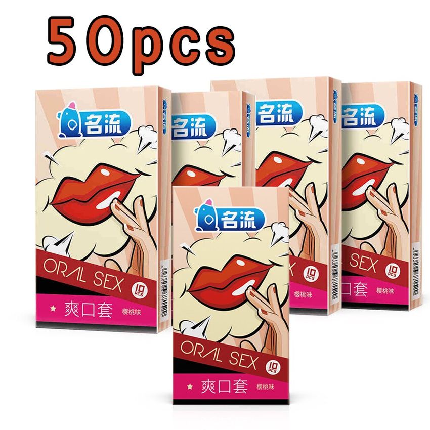 Buy Mingliu Pcs Oral Sex Condoms For Men Cherry Flavor Penis Sleeve