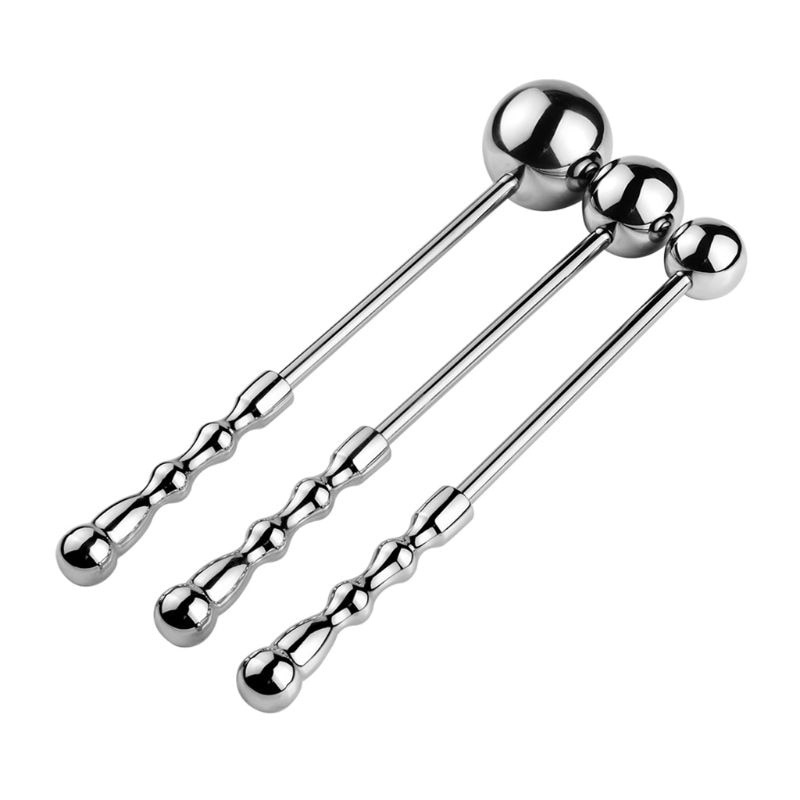 Buy Sizes Metal Anal Beads Plug Silver Stainless Steel Anal Dildo